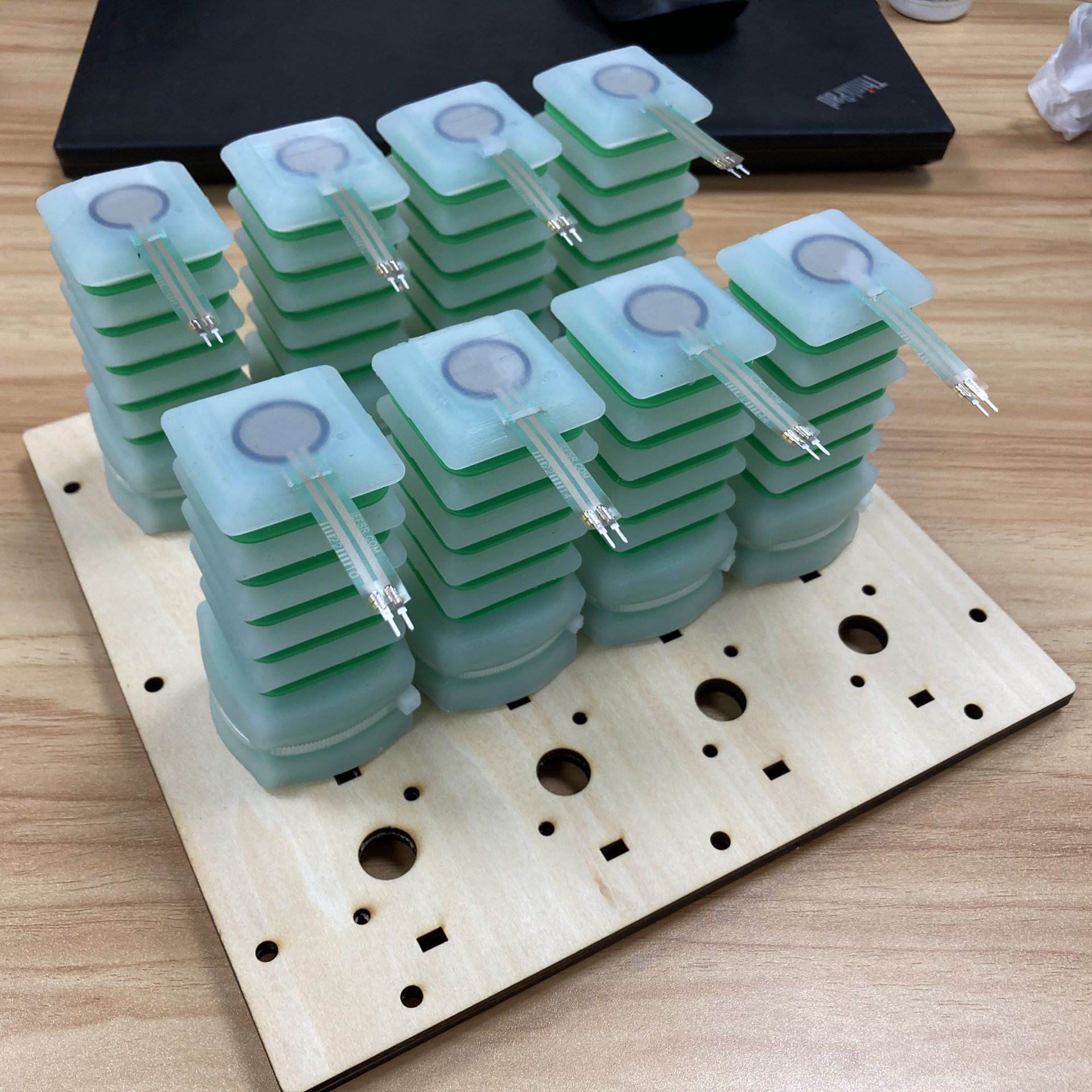 Top level with actuators
