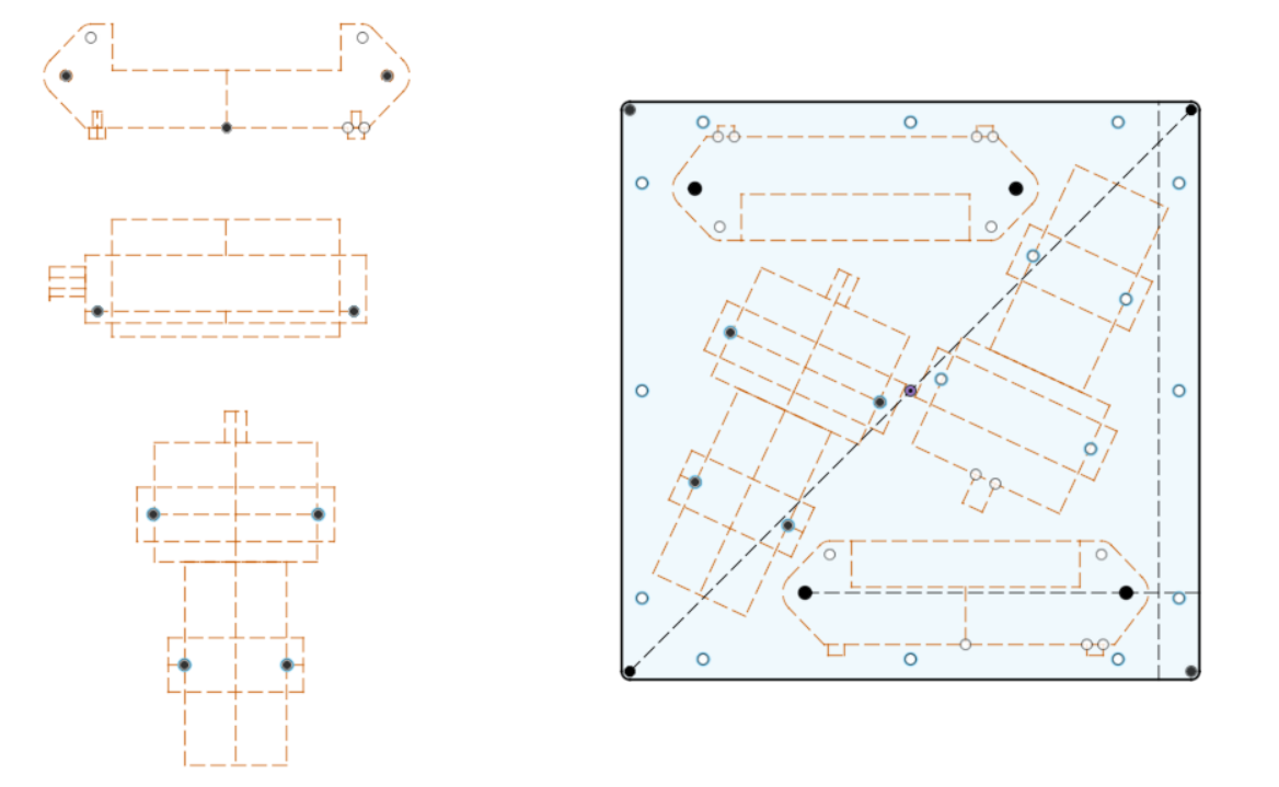 Layout of base level