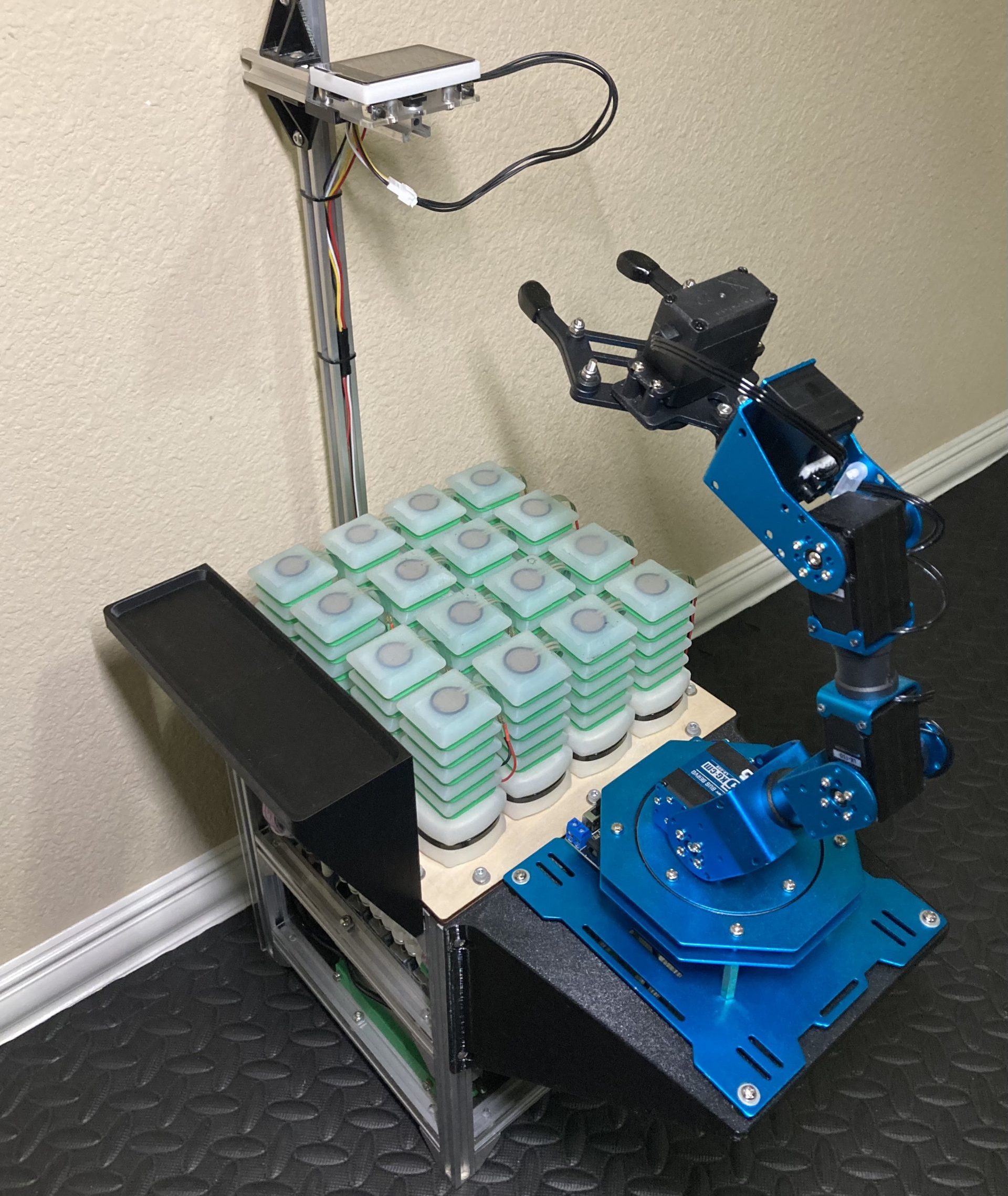 The completed pneumatic platform